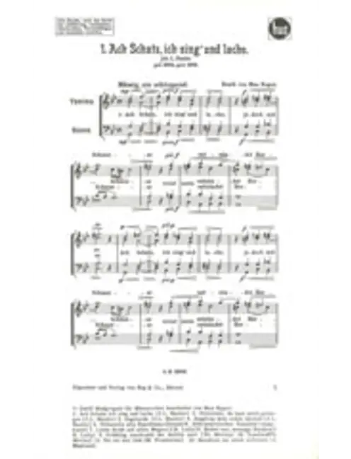 Ach Schatz ich sing und lach
